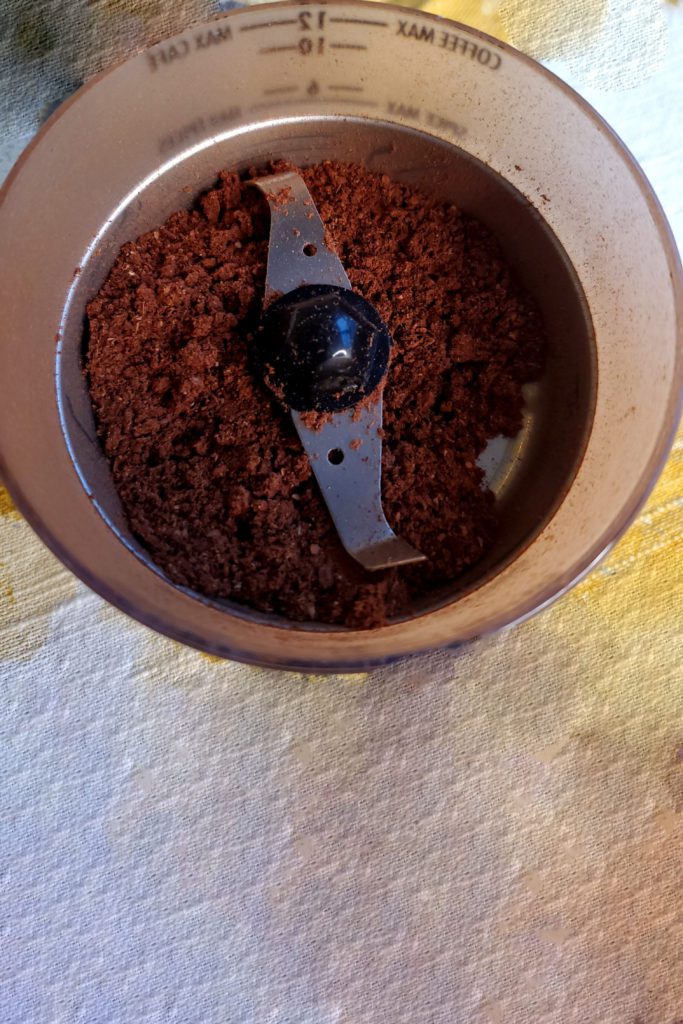This is an image of the spices in the grinder that are used for this recipe. 