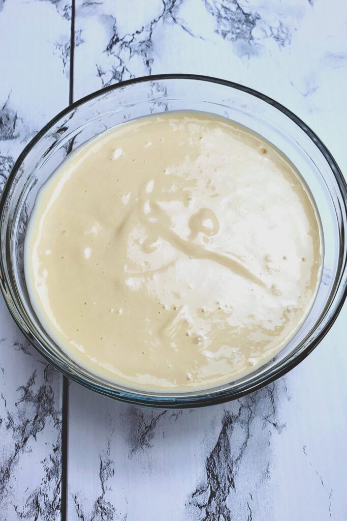 This is an image of the tahini dressing. 