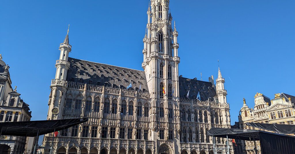 This is a daytime image of the Grand Place in Brussels, Belgium. Grand Place/Grote Market is a popular destination and a must have on your Brussels itinerary.
