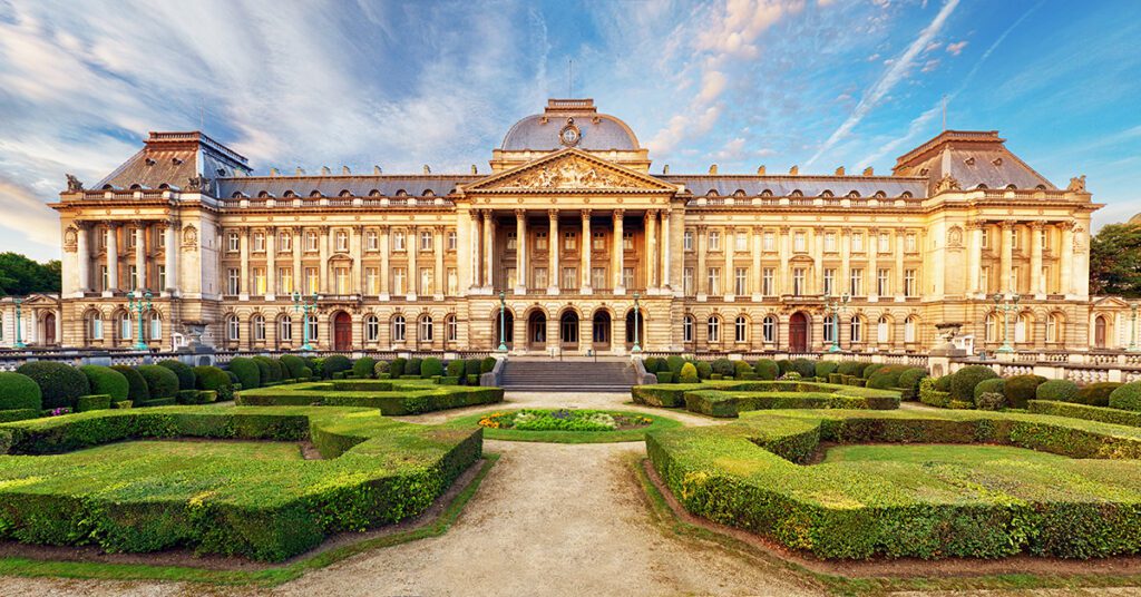 This is a stock image of the Royal Palace of Brussels/