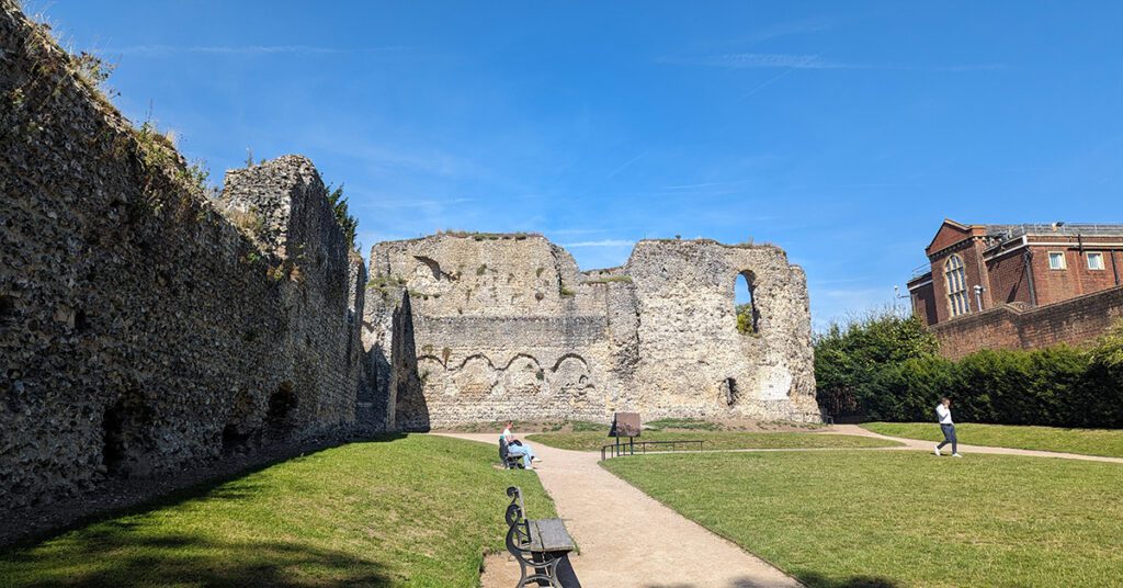 This is an image of the backside of the Abbey Ruins in Reading, England. This photo was taken by T during her study abroad program at the University of Oxford.