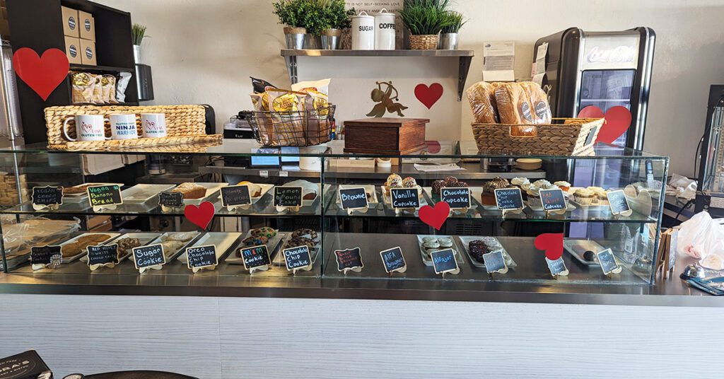 Add Dora's Bakery & Bistro to your list of gluten-free bakeries in Miami that you have to try on your next visit. Their display case shown in this image has an assortment of option from which you can choose.